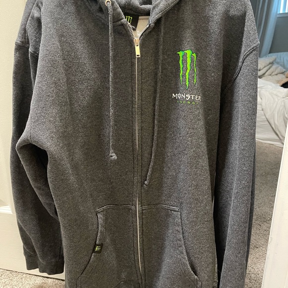 Men’s Large Monster Energy Zip Ip Hoodie - Picture 4 of 4